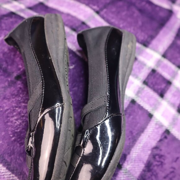 BLACK FLATS 7 Earth Spirit Laced Stretch Elastic Slip-on Work Office Classic - Picture 3 of 9